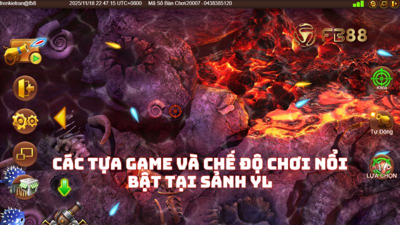 Các tựa game và chế độ chơi nổi bật tại Sảnh YL