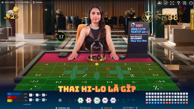 Luật hơi hấp dẫn của game Thai Hi-lo FB88